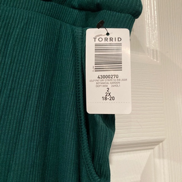 Torrid Super Soft Ribbed Classic Fit Sleep Jogger NWT size 2X - Picture 6 of 6